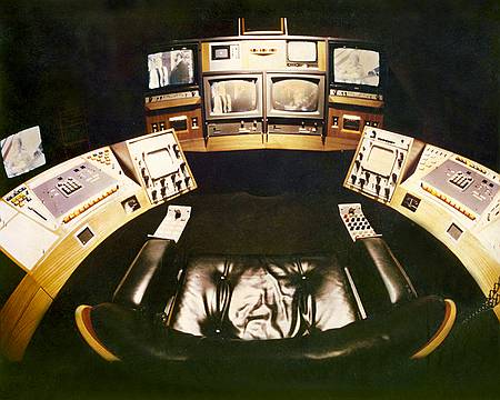 The Master Control desk at Teddington - conceived and designed by Gunter Karn and Alan Herbert