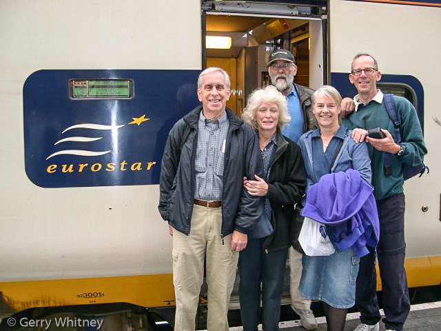 Boarding Eurostar for our return