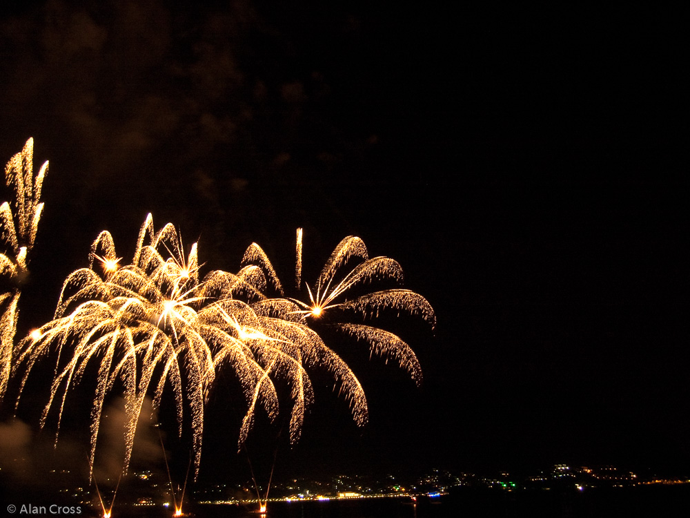 Villa Giulia - fireworks after the Flower Festival