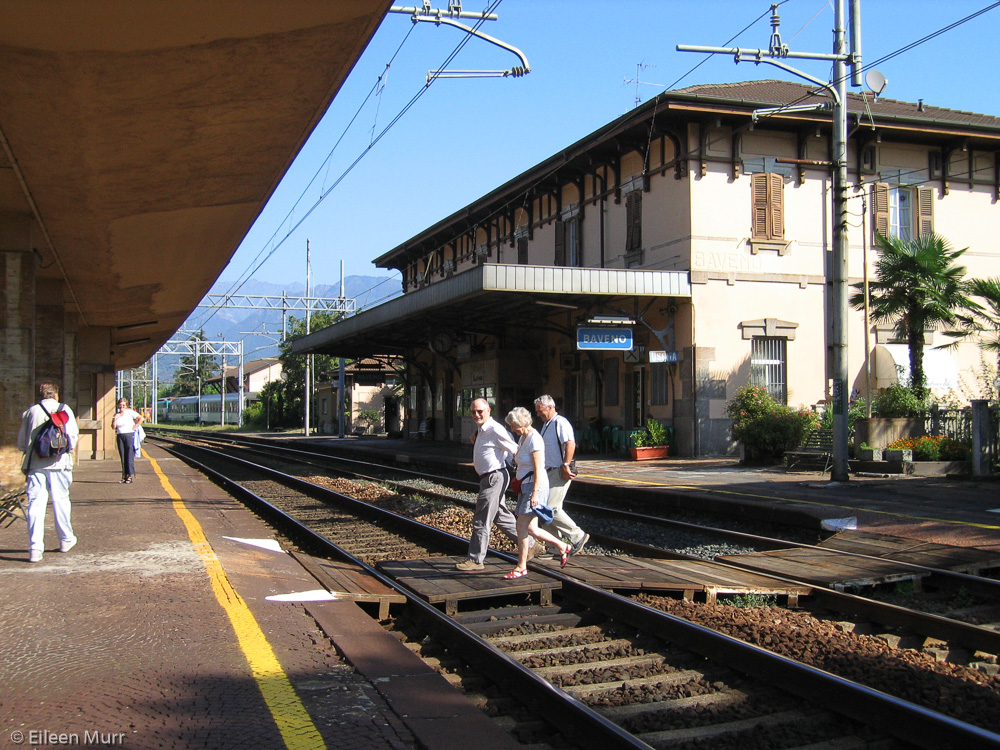 Baveno, en route for Domodossola by train