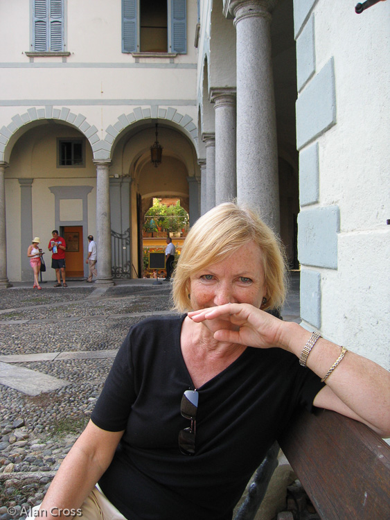 In the courtyard of the Palazzo Viani Dugnani (museum), Pallanza