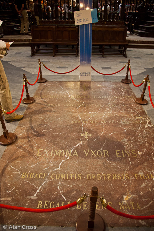 Burgos - the cathedral: the tomb of El Cid