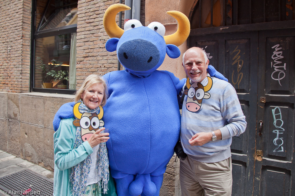 Pamplona - with Mr Testes at the street party
