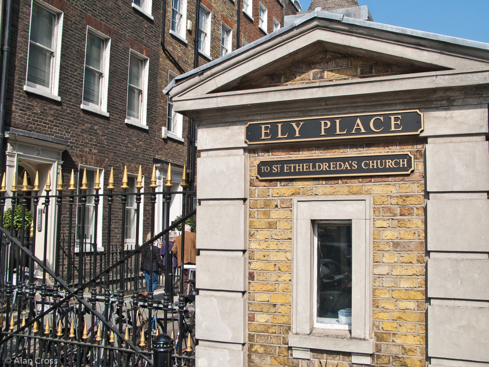 Ely Place - a little historic bit of Cambridgeshire in the heart of London