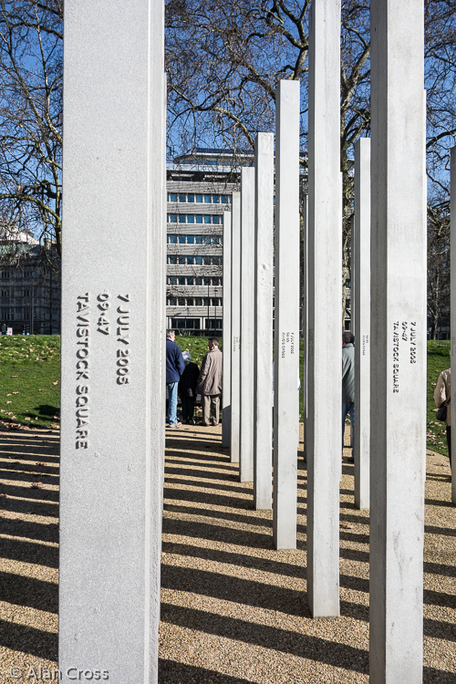 Memorial in Green Park to the 7/7 Bombings in London