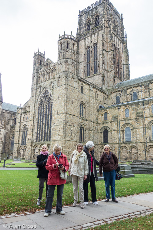 Eileen, Ines, Judi, PatC, Elaine at the Cathedral