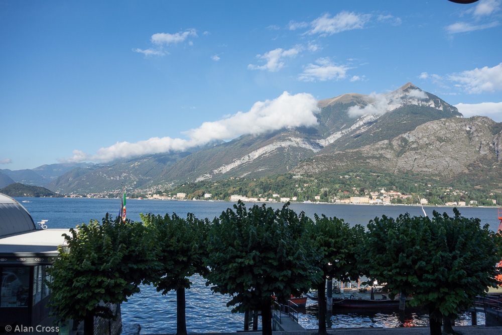View from the dining hall of Hotel du Lac, Bellagio