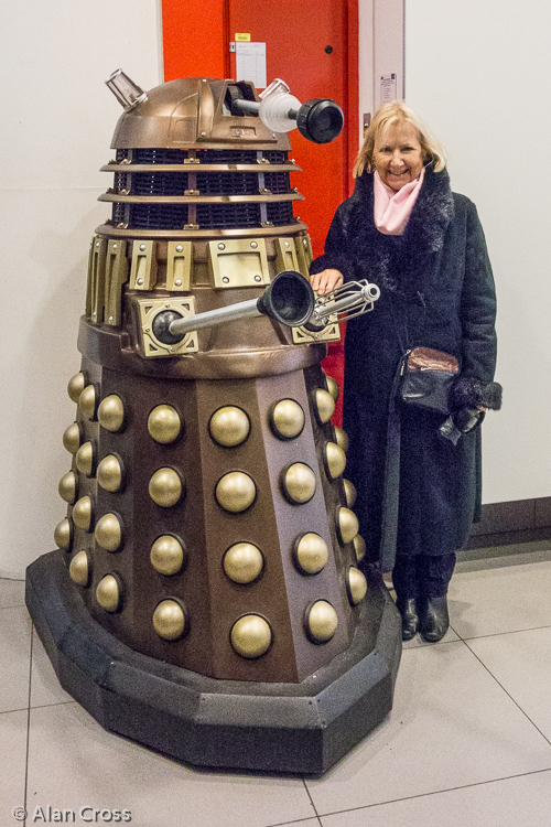 Eileen with a Dalek