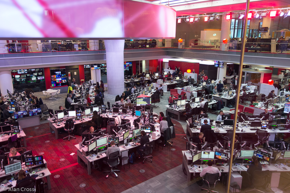 The BBC newsroom
