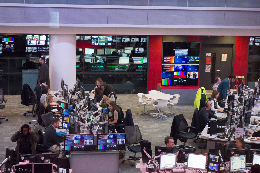 The BBC newsroom