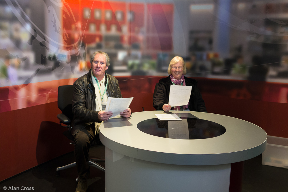 AlanH and Sue presenting the news