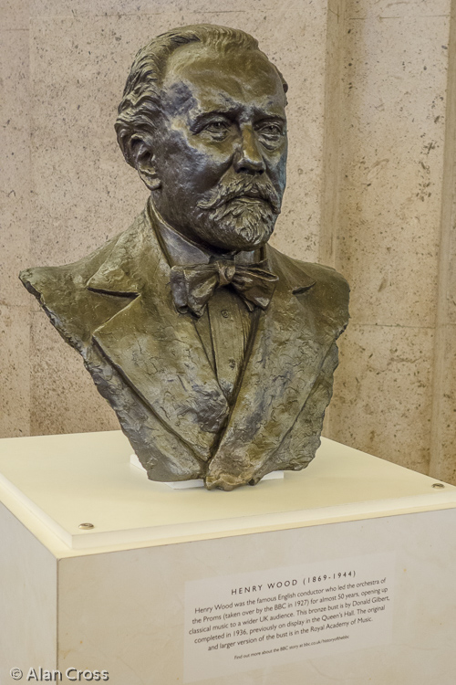 Bust of Henry Wood, in the Art Deco foyer of the old building