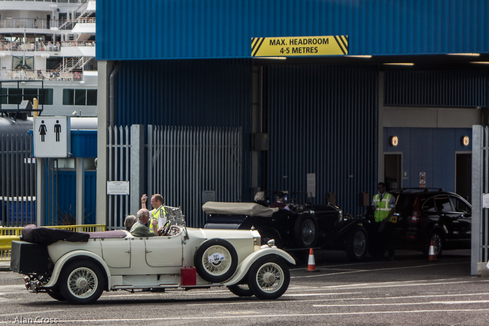 Joined by some interesting old Rolls Royces for our ferry journey.