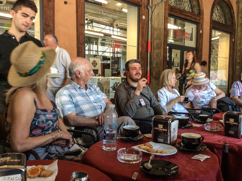 Bologna, coffee break during our guided tour