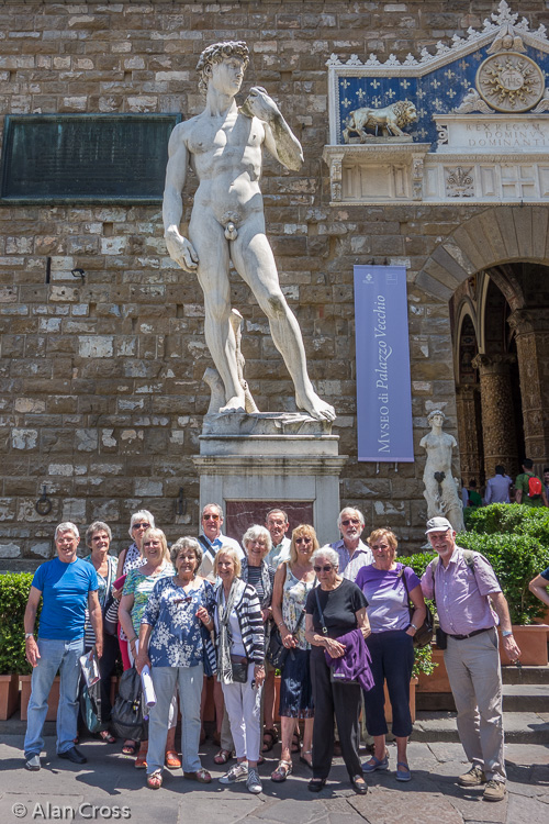 Florence: Town Hall, Palazzo Vecchio, David statue and group