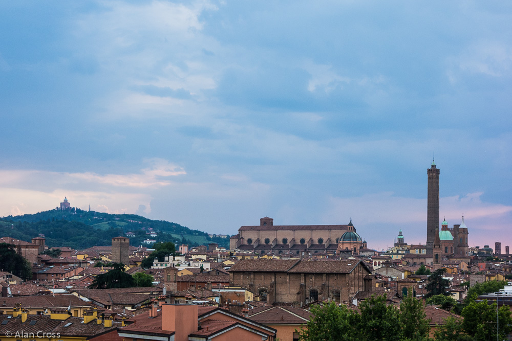 Bologna, Hotel Aemilia: The Roof Garden - view