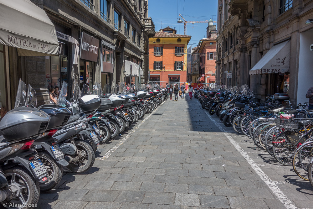 Bologna. Bikes are everywhere!