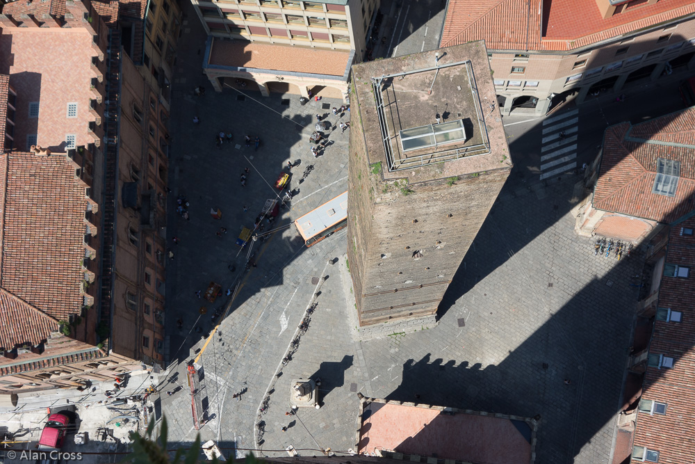 Bologna, view from the top of  Torre Degli Asinelli