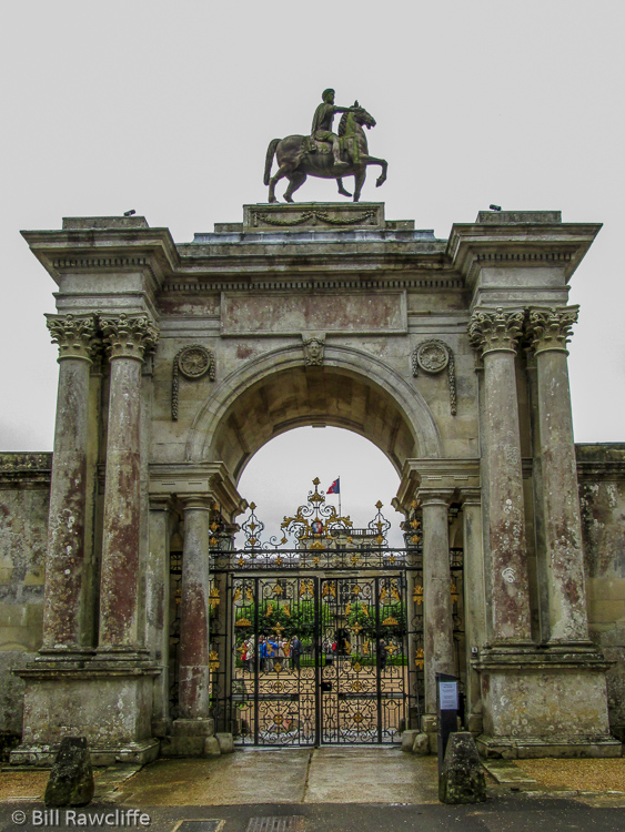 View south through main gate