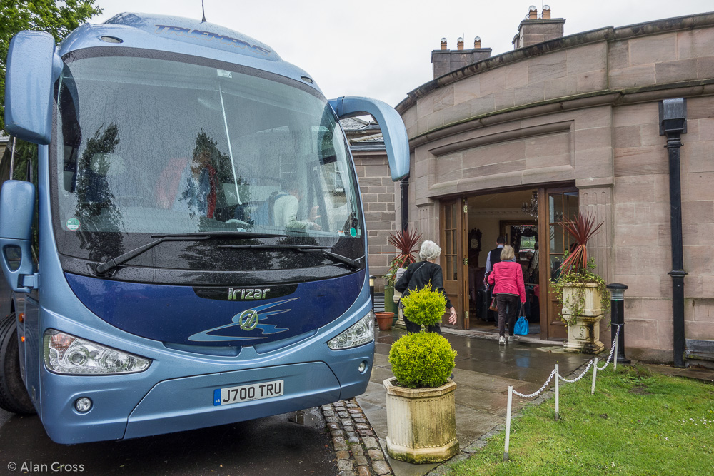 Arriving at Doxford Hall, Northumberland