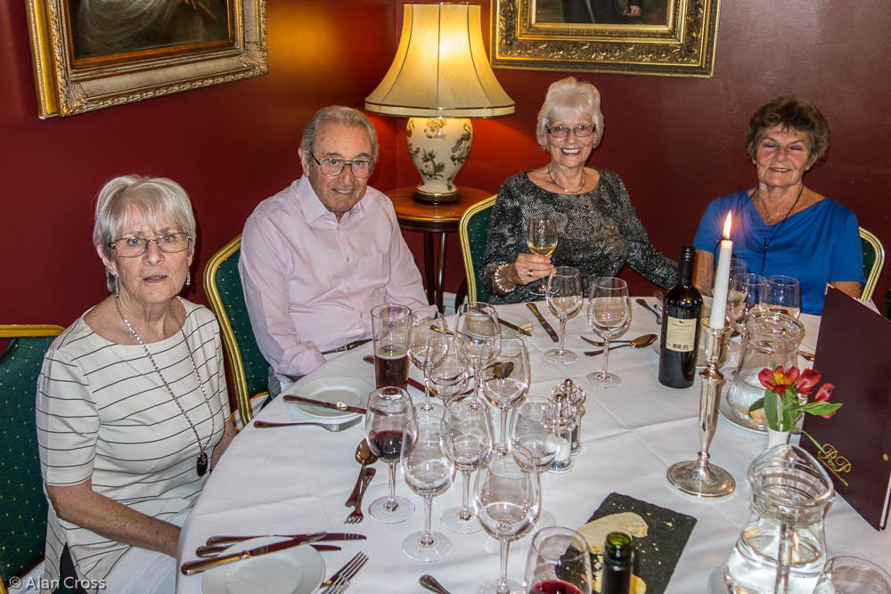 Around the dining tables at Doxford Hall on our last night