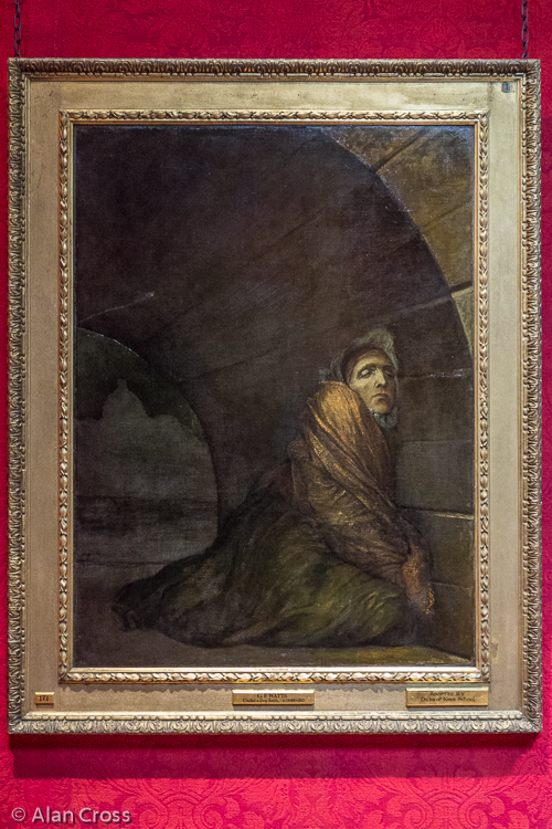 In the Watts Gallery - "Under a Dry Arch" (G F Watts) - alluding to the poverty of the time