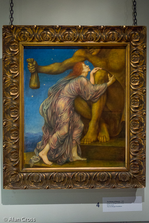 In the De Morgan Gallery - "The Worship of Mammon" (1909)