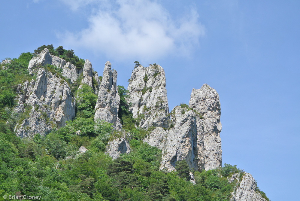 Rocky peaks in the Vercors region