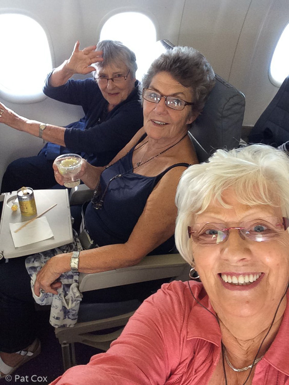 Pat Cox, Pam Ford and Ines White en route