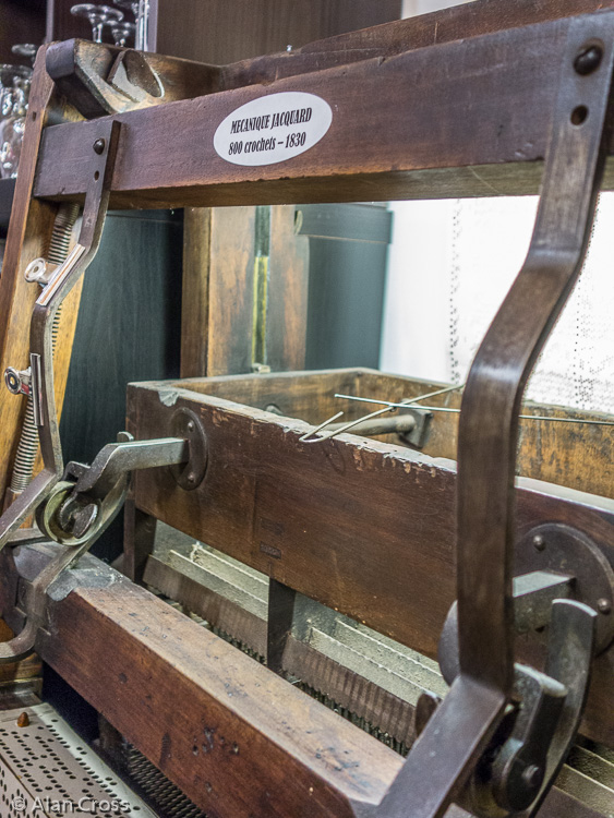 Inside the silk shop - Jacquard loom