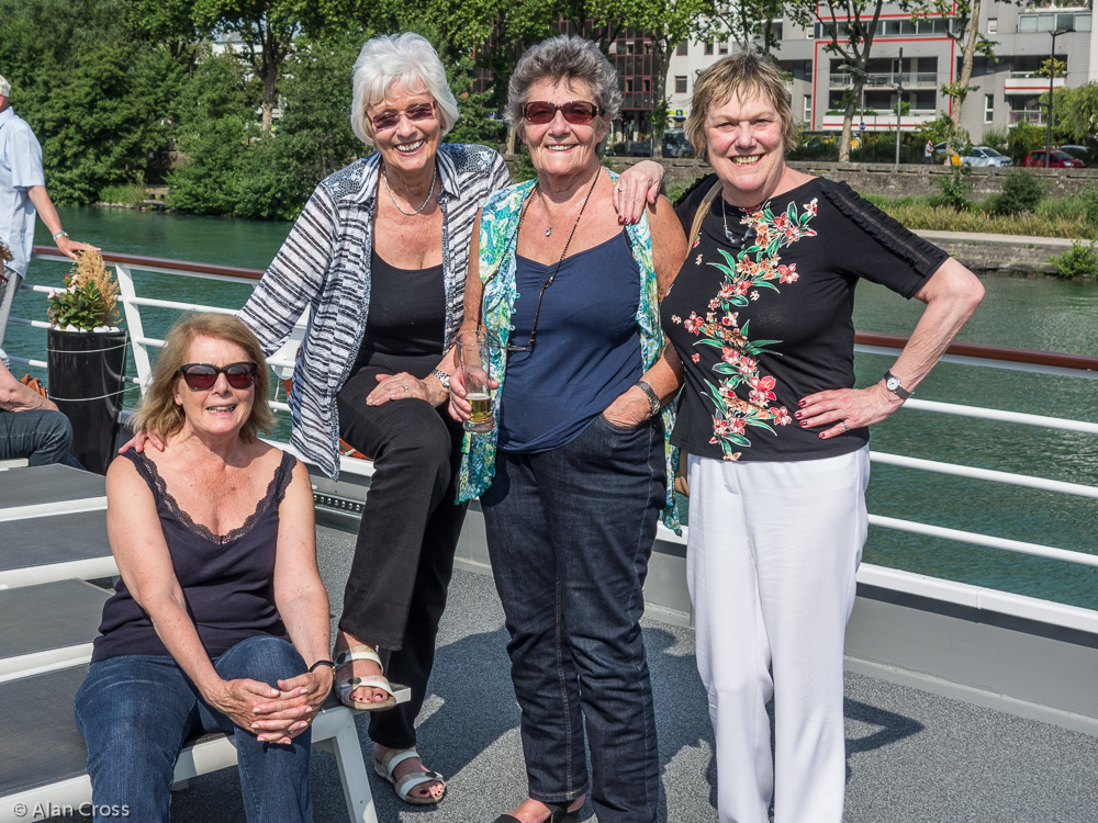 Some of the ladies on the sun deck