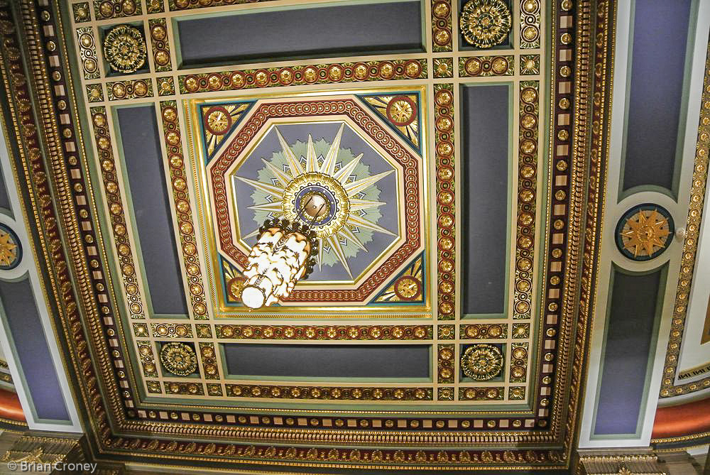Ceiling of the foyer