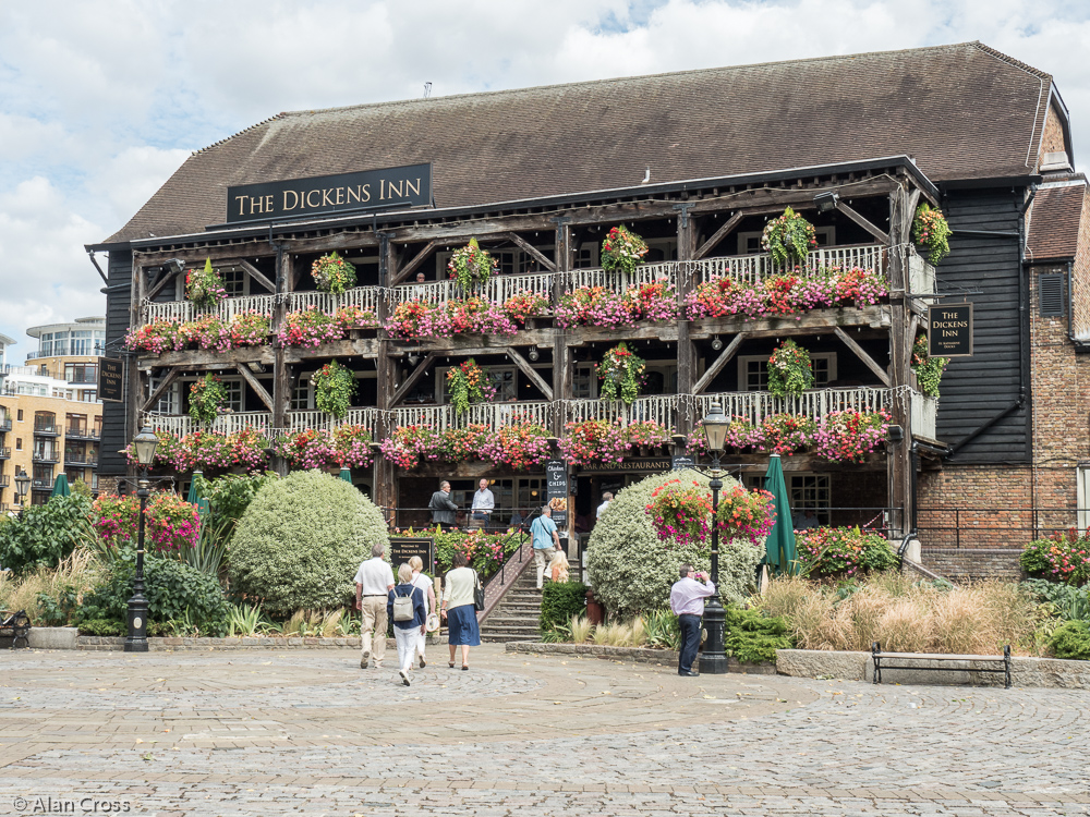 Lunch venue - the Dickens Inn at St Catherine's Dock