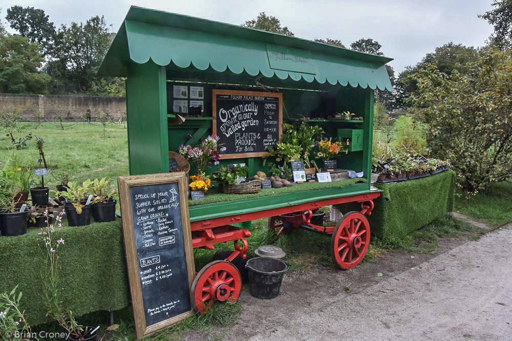 Walled garden produce stall
