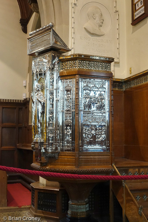 A rather special silver encrusted pulpit