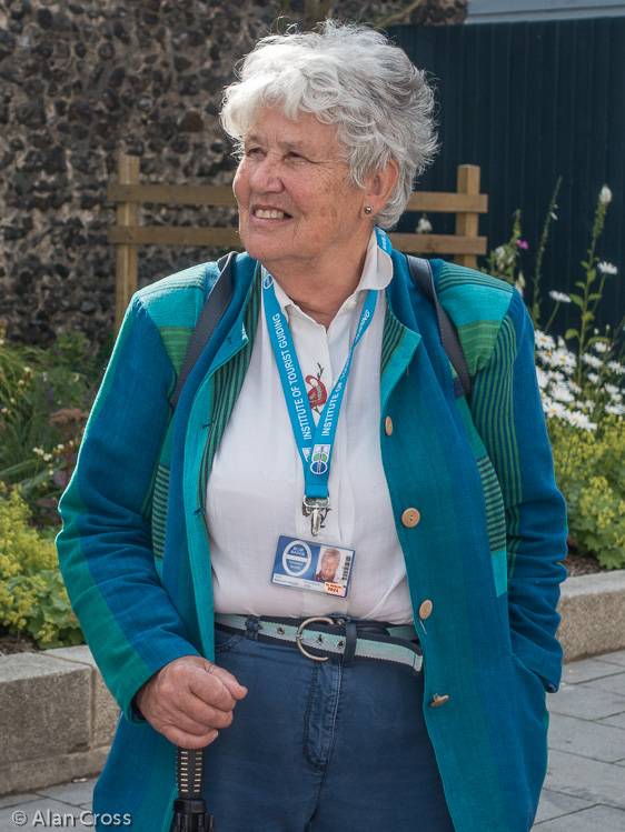 Sallyann Dawes, our excellent guide around historic Norwich