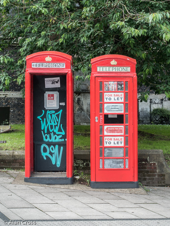 Recycled phone boxes!
