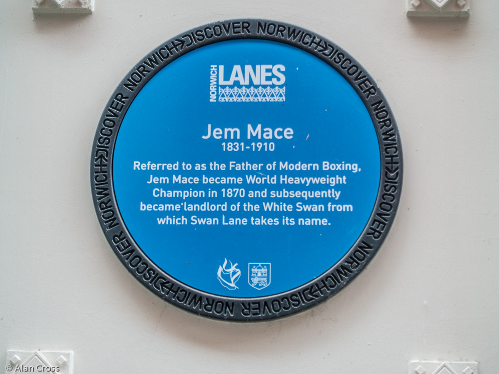 Another Blue Plaque, this time to a champion boxer