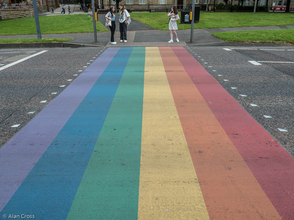 Rainbow Crossing by the Peace Bridge