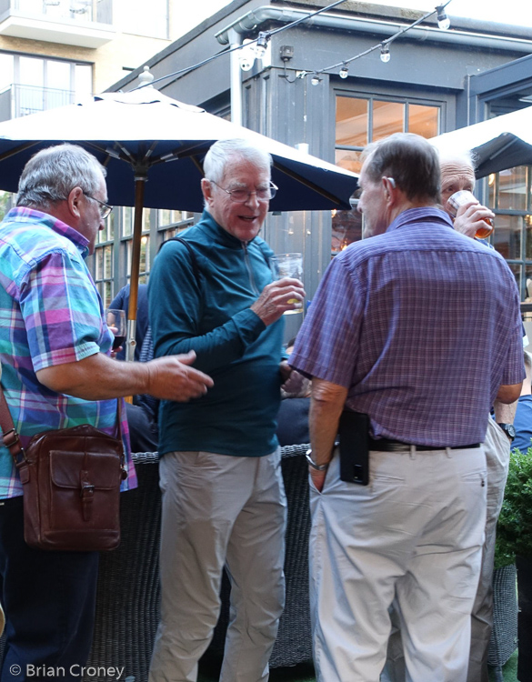 L to R: Phil Colman, Mike Pontin talking to Peter Ernster, Richard Churchuill in the background