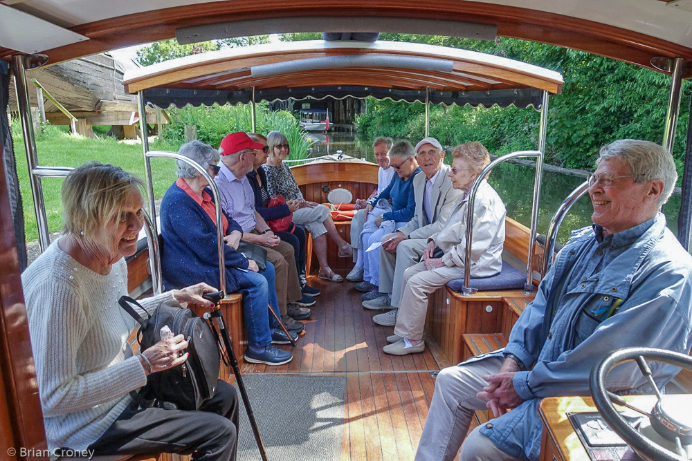 Passengers aboard the Sir Richard Weston