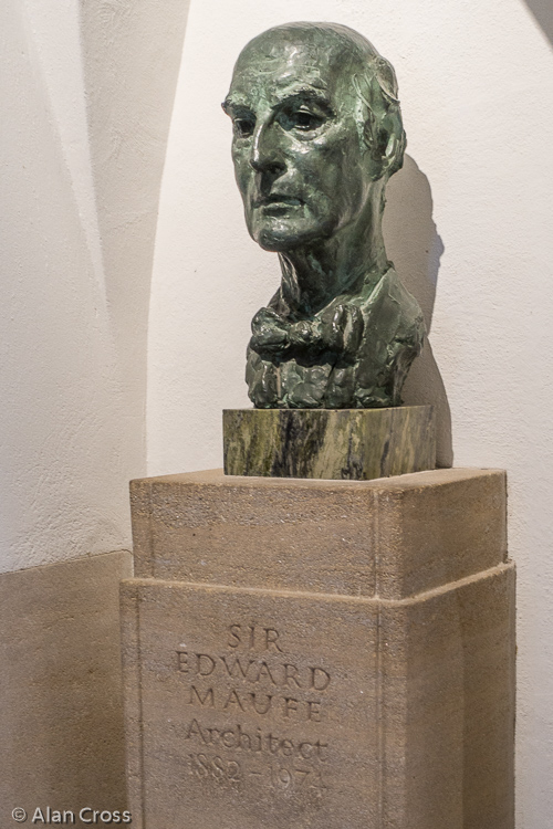 Bust of Sir Edward Maufe, Cathedral architect