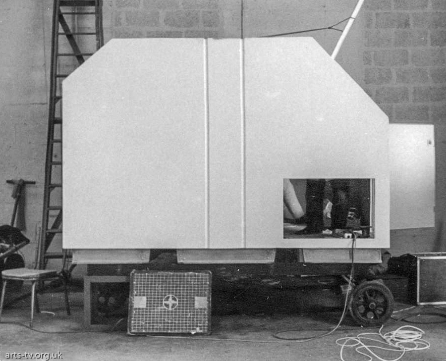 The Pod: Andy Frazer: “The Pod was built to enable a 2 hand-held camera unit with VTR to be air shipped for WYWH etc. It was built just before Mike Hobbs joined Thames in 1973.” Chris Dingley: “As Andy said, the pod was designed for WYWH and basically travelled around Europe either in an aircraft hold or on the back of a lorry.  It was extremely cramped inside and also very hot!”