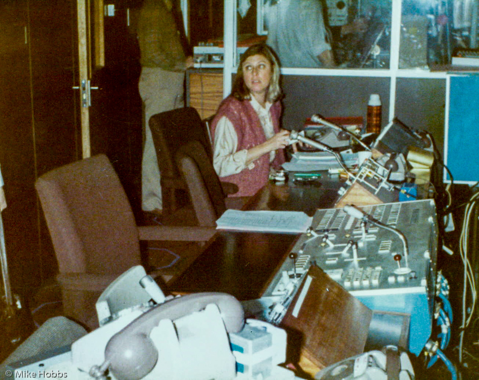 C. Crompton in studio(3 ?) control room, Teddington Studios