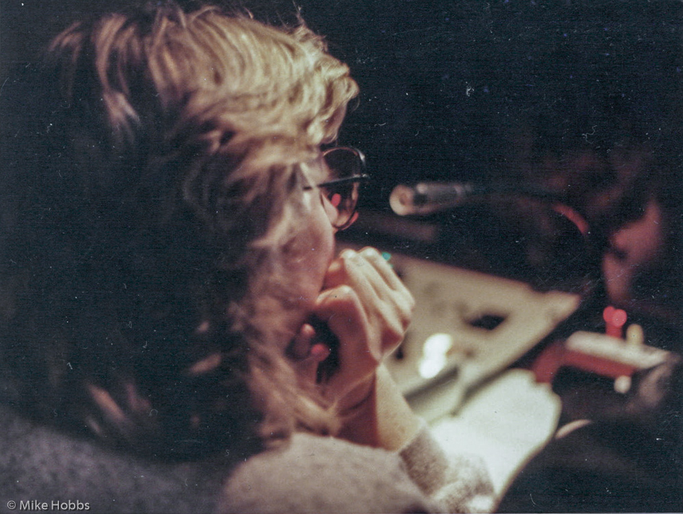 C. Crompton in studio control room, Teddington