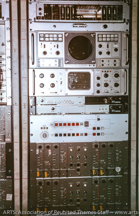 Camera Set-up bays, with EMI coders and set-up. Installed 1968-69