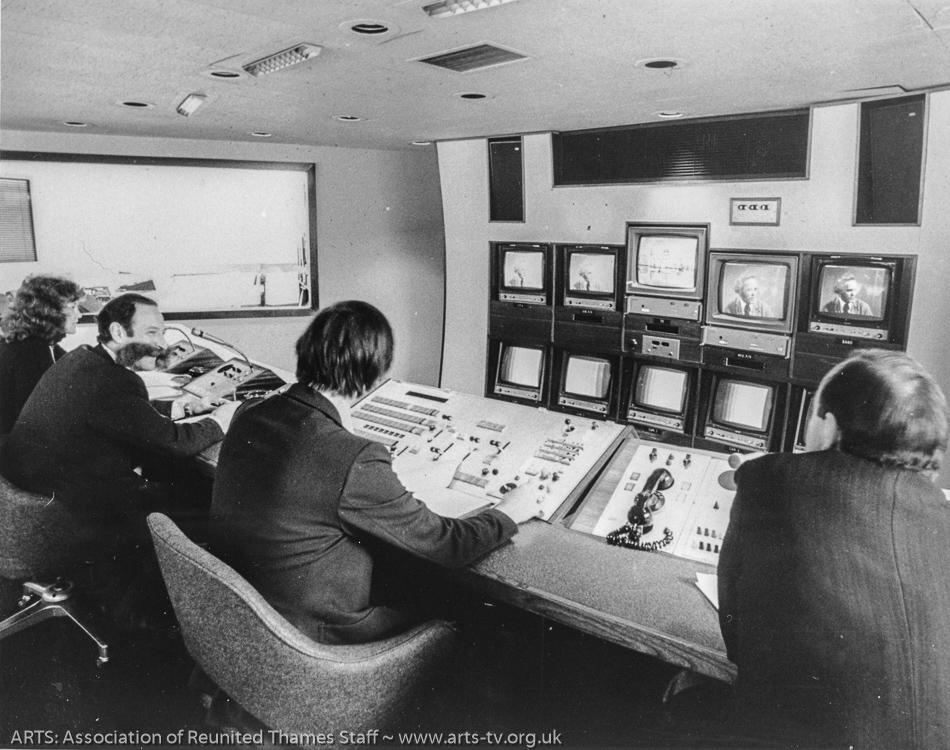 Studio 1 Production Control for colour. December 1968. Mike Solomons, John Eveleigh