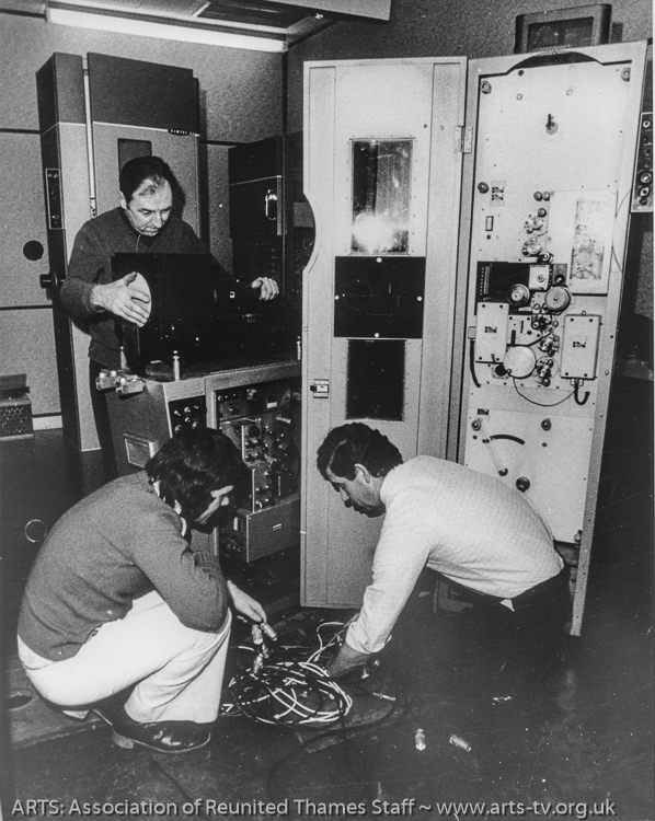 Sondor Sound Follower installation in Telecine, c.1975
